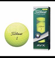 ลูกกอล์ฟมือ1 Titleist AVX New Golf Ball แท้100% ใน กล่องมี 3 ลูก 3 Ball