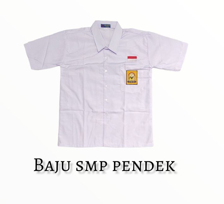 Baju Seragam Sekolah Smp Warna Putih Lengan Pendek Lazada Indonesia