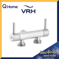 VRH สต๊อปวาล์ว 3 ทาง ทาง (เข้า 1 ออก 2) แบบวาล์วคู่ รุ่น HFVJC-9120K16 สีสเตนเลส