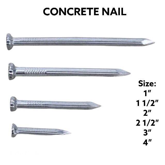 Aggregate more than 140 concrete nail sizes super hot