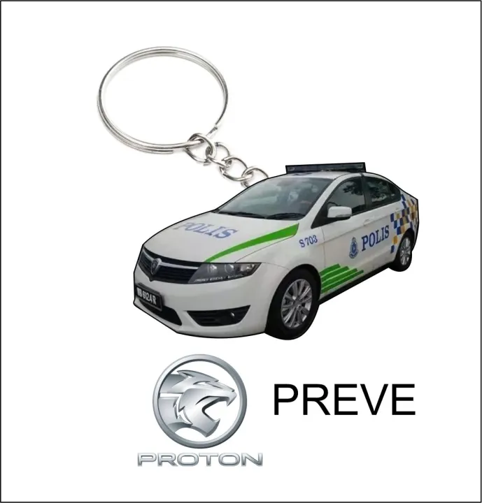 proton preve pdrm polis police car keychain Lazada