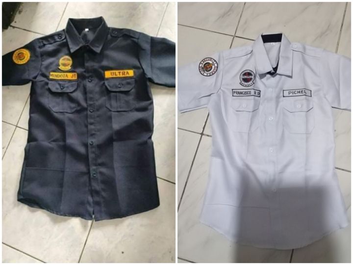 SECURITY GUARD UNIFORM SHORT SLEEVE W/PATCHES | Lazada PH