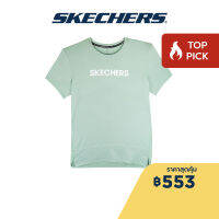 Skechers สเก็ตเชอร์ส เสื้อยืดวิ่งแขนสั้นผู้ชาย Men Running Tee Apparel - SP22Q4W370-0025