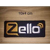 อาร์มปัก zello พร้อมติดตีนตุ๊กแก ขนาด10x4cm