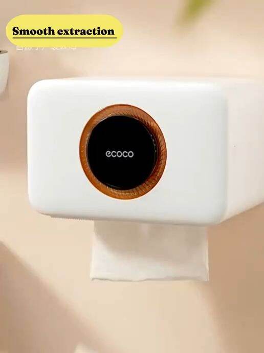 Ecoco Tissue Holder Bathroom Aromatherapy Tissue Box Wallmounted