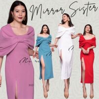 ?️Mirrorsister #30205.5 เดรสสวยแซ่บ ชุดเดรส เดรสยาว เดรสปาดไหล่ เดรสเรียบหรู ชุดออกงาน ชุดไปงานแต่ง ชุดเพื่อนเจ้าสาว