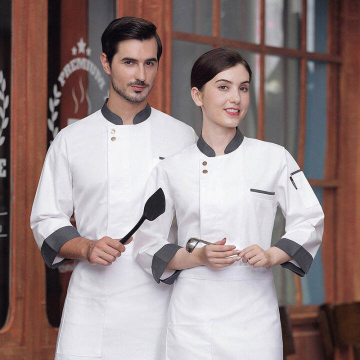 Chef Uniform For Men Chef Cook Uniform Hotel Chef Uniforms Ready Stock