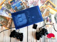 ? SET PS2 ( Playstation 2) Ocean blue แปลงติดชิฟเล่นแผ่นได้ทุกโซน มีแผ่นเกมให้ในชุดพร้อมเล่น สามารถเล่นผ่าน flashdrive ได้