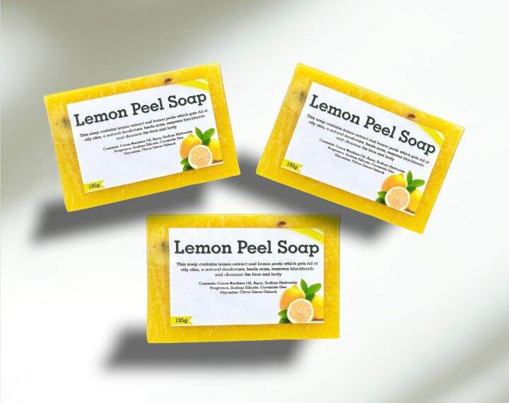 Lemon Peel Soap Original 3 pcs | Lazada PH