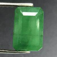 มรกตเเท้ มาจากบราซิล! รูปสี่เหลี่ยม มีใบรับรอง. สวย!!!!  3.64cts. Natural Brazilian Emerald. Certificate of Authenticity Available.