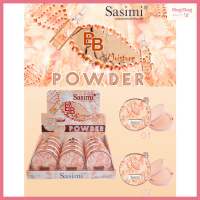 (S923) Sasimi BB Moisture Powder เเป้งพัฟ เเป้งผสมรองพื้น เเป้ง2ชั้น คุมมัน ปกปิด ติดทน ขนาด 18 กรัม