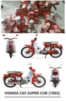 ลูกสูบแท้ Honda C65 (size 3)