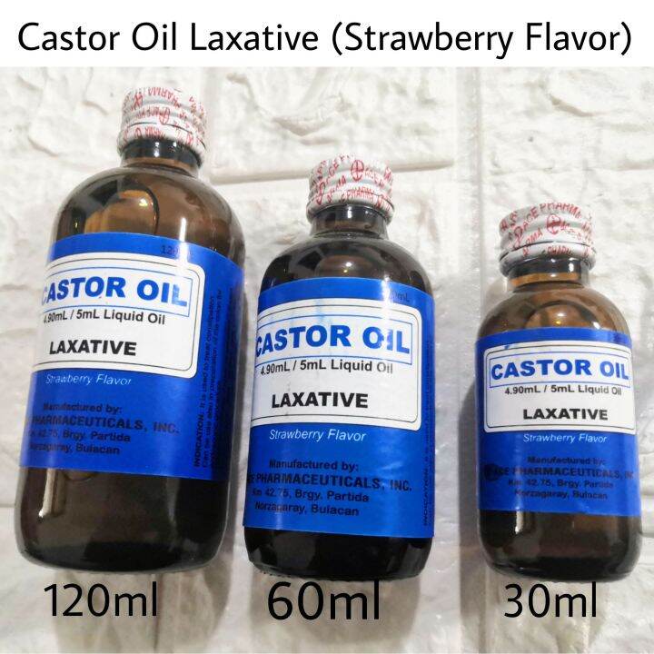 Castor Oil (120ml/60ml/30ml) Laxative For Internal Use Strawberry Flavor (per. pc) Lazada PH