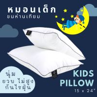 enjoysleeping หมอนเด็ก kid pillow  + pillow case หมอนขนห่าน หมอนห่านเทียม ขนาด 15x24 "  พร้อมปลอก