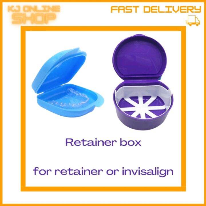 Denture Case Retainer Storage Box Braces Box denture bath box 牙套/保持器盒子