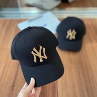 ??แท้ ?%?? พร้อมส่ง หมวก MLB Metal Logo Ball Cap NEW YORK YANKEES  สีดำ โลโก้ NY สีทอง