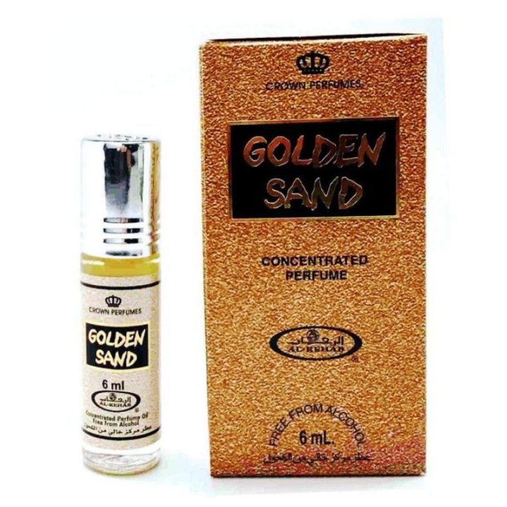 น้ำหอมผู้ชาย-กลิ่นขายดี-น้ำหอม-golden-sand-by-al-rehab-perfume-oil-6ml-น้ำ-หอมอาหรับ