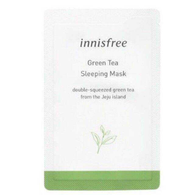 INNISFREE green tea sleeping mask sample sachet Lazada Indonesia