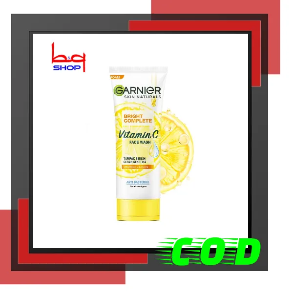 Garnier Bright Complete Vitamin C Face Wash 100ml Lazada Indonesia