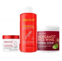 Deproud ดีพราวด์ โสมฝาแดง โสมโกจิ กรดแดง สครับไวน์แดง Body Cream / Body serum / Red White Herbal Scrub สครับดีพราว์ เซรั่มดีพราวด์ ครีมดีพราวด์