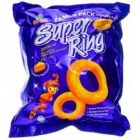 ?? พร้อมส่ง Super Ring cheese family pack ซุปเปอร์ริงชีส ห่อใหญ่ บรรจุ (8*14กรัม) 8 ห่อเล็ก