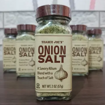 Trader Joe's Onion Salt Savory Allium Blend Seasoning Salt 2 Oz. Reviews  2024