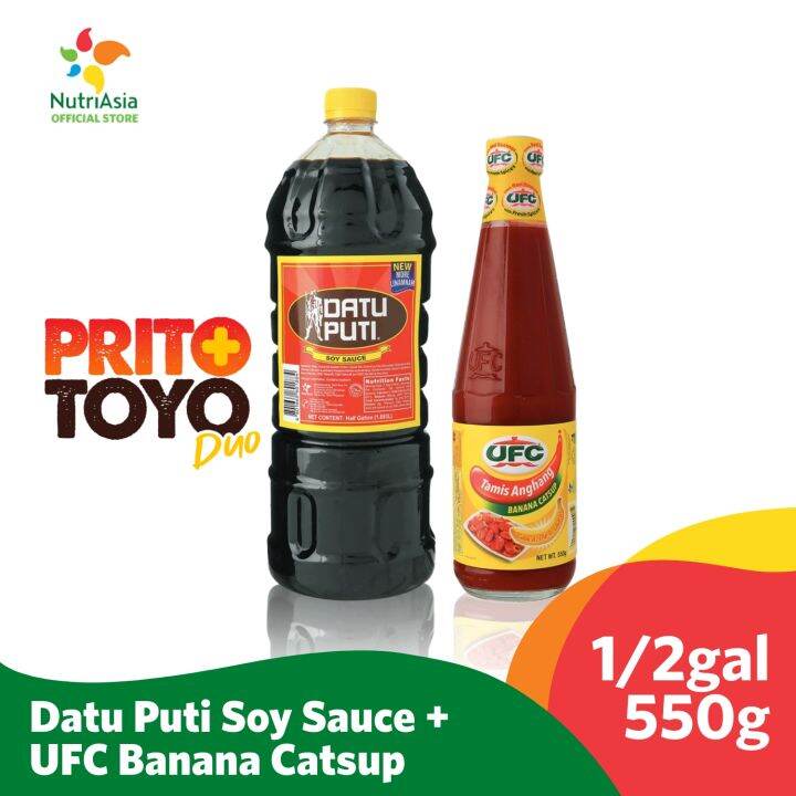 Prito + Toyo Duo Pack Datu Puti Soy Sauce 1.893 L + UFC Tamis Anghang Banana Catsup 550g