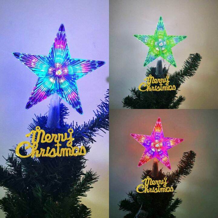 Christmas Tree Star Topper Lights 16/22cm Decorations for Christmas