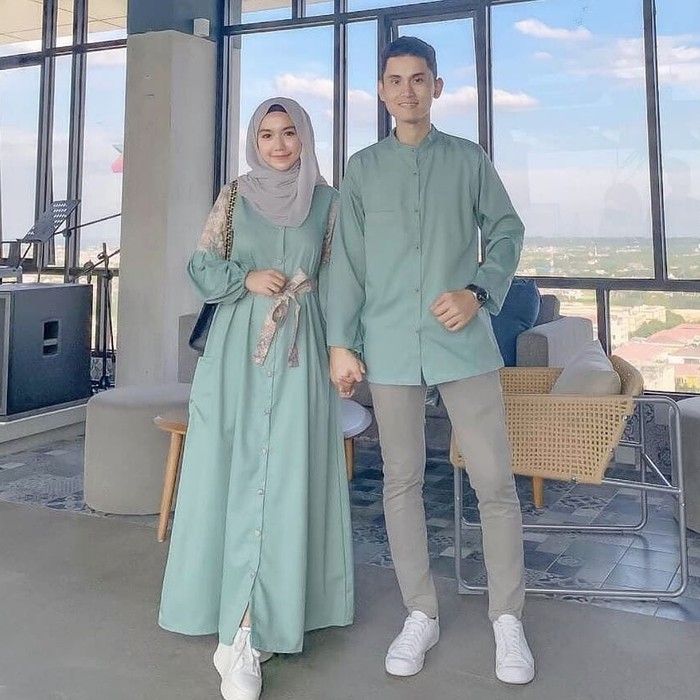 Fashion Hijab Style WARDAH COUPLE KAIN MOSSCRAPE ( GAMIS WANITA