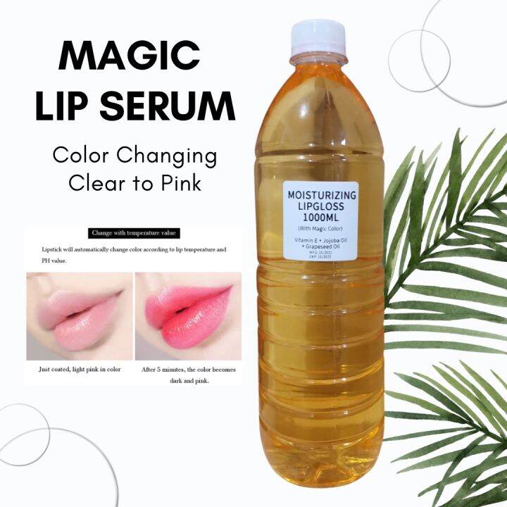 Magic Lip Serum Color Changing Lipgloss Clear to Pink 1Liter | Lazada PH