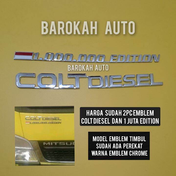 Logo Mobil Emblem 1 Juta Edition Dan Colt Diesel Harga Sudah 2pc Emblem ...