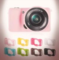 CILICONE CASE SONY A5000/5100 PINK เคสกันกระเเทก (0889)