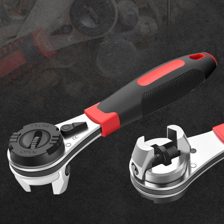 Ratchet Wrench Metal Heavy Duty Socket Wrench Ergonomic Labor Saving