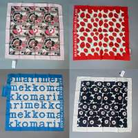 (พร้อมส่ง) Marimekko taisa scarf ป้ายห้อยของแท้ 100% ผ้าพันคอ ผ้าผูกคอ ขนาด 55x55 cm