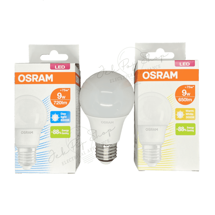 หลอดไฟ-หลอด-led-bulb-หลอดประหยัดไฟ-ขั้ว-e27-ขนาด-5w-7w-9w-12w-14w-สีขาว-daylight-และ-สีวอร์มไวท์-warmwhite-ยี่ห้อ-osram