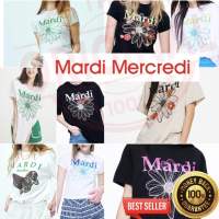 พร้อมส่ง  เสื้อ MARDI MERCREDI Flower T-shirt เกาหลีของแท้ 100%