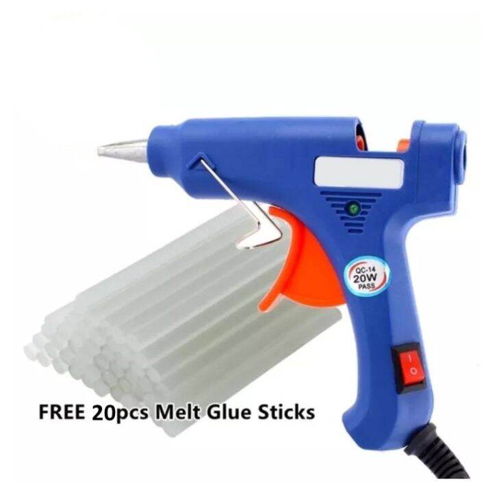 [Ready Stock] 20W Hot Glue Gun / Silicone / 7mm / Glue Stick / 20 watt