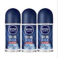 Nivea โรลออน นีเวีย ขนาด 50ml x 3 COOL KICK EXTRA DRY