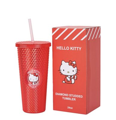 แก้วน้ำพร้อมหลอด แก้วน้ำน่ารัก แก้วน้ำซานริโอ้ Hello Kitty SANRIO คิตตี้ ซานริโอ้