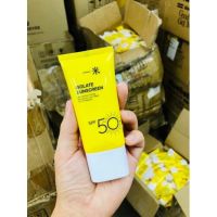 ISOLATEกันแดดหลอดเหลือง spf50 เนื้อบางเบาหน้าเงาแบบสาวเกาหลี