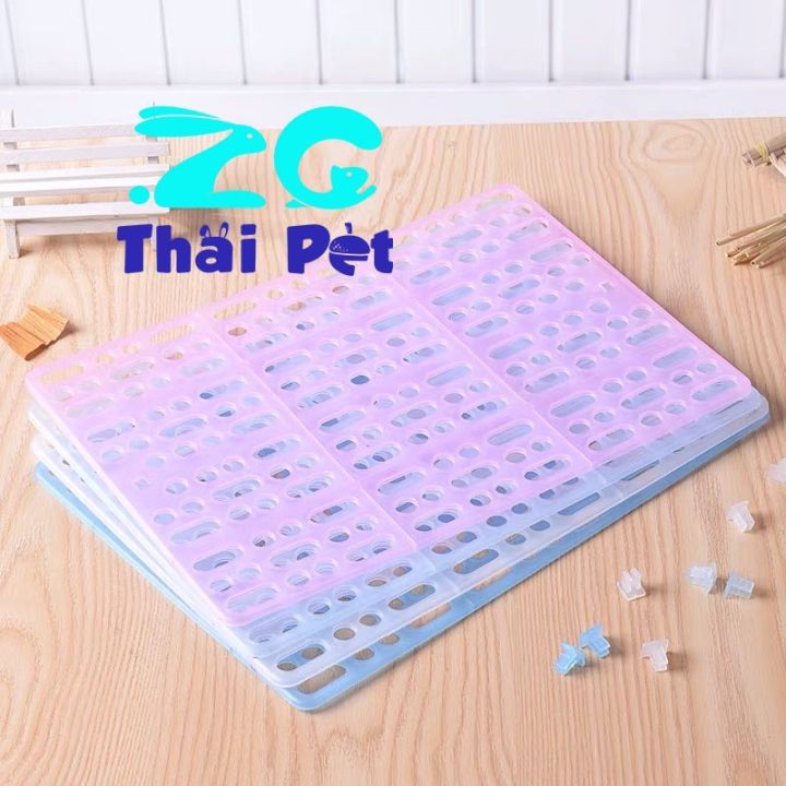 แผ่นรองกรง-สำหรับสัตว์เลี้ยง-ขนาด-25x34-cm-pet-แผ่นรองเท้ากระต่าย-ราคาต่อแผ่นนะคะ