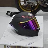 AGV PISTA GPR งาน1:1 ตัว top สุด หมวกกันน็อคเต็มใบ หมวกกันน็อคสีดำม่วง หมวกกันน็อคนักแข่ง MotoGP หมวกกันน็อคขับรถบิ๊กไบค์ หมวกกันน็อคขับมอเตอร์ไซค์ หมวกกันน็อคทำความเร็วสูง หมวกกันน็อคน้ำหนักเบา หมวกกันน็อคลายคาร์บอนล้วน