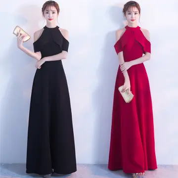 elegant korean long dress