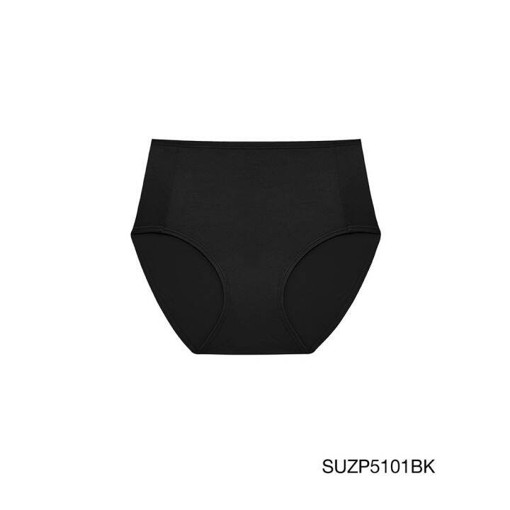 sabina-กางเกงชั้นใน-ทรง-high-waist-เอวสูง-รุ่น-panty-zone-รหัส-suzp5101-สีเนื้อเข้ม-และ-ดำ