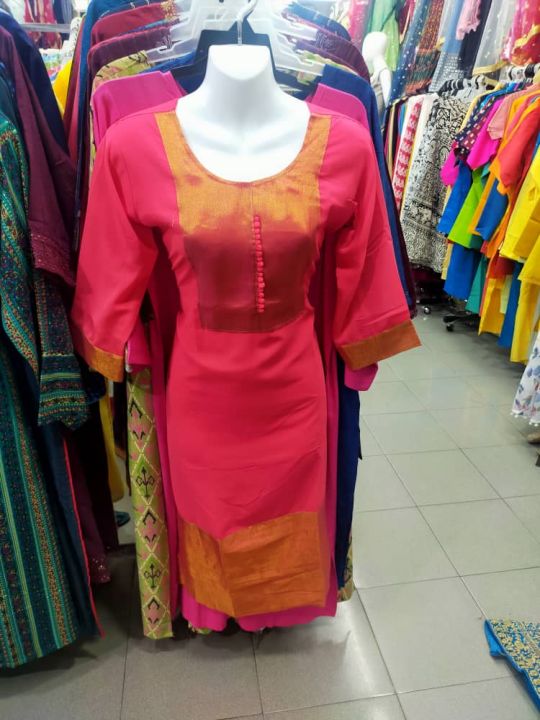 Buy Beauteous Red Rayon With Embroidered Work Ready Made Plazo Kurti |  Lehenga-Saree