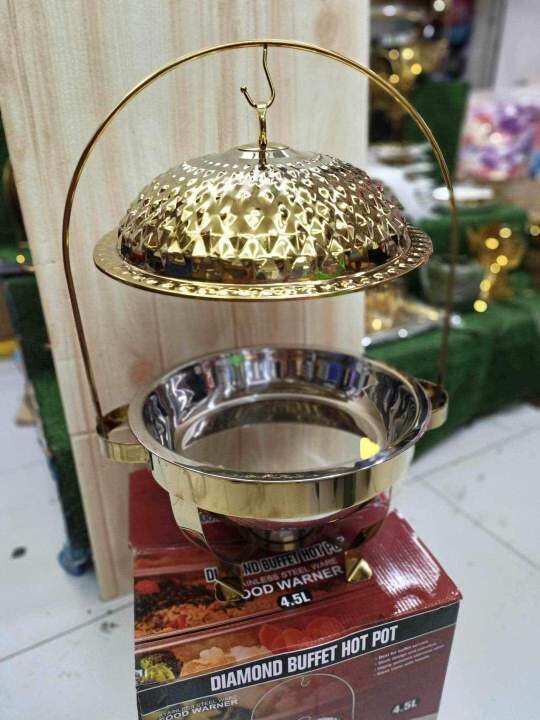 gold series diamond design food warmer Lazada PH