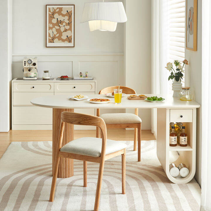 Wood Color Solid Wood Dining Table Living Room Home Island Table Dining