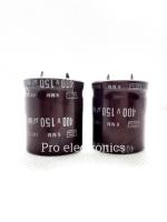 capacitor 150uf 400v 2ขา ขาเขี้ยว ราคาต่อตัว ส่งจาก กทม.