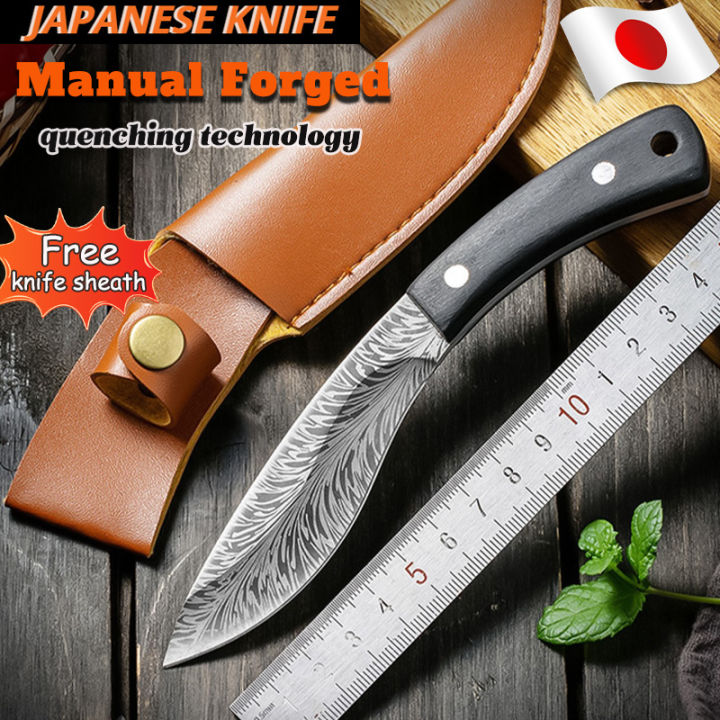 Hand-forged small kitchen knife Mongolian hand-held meat knife