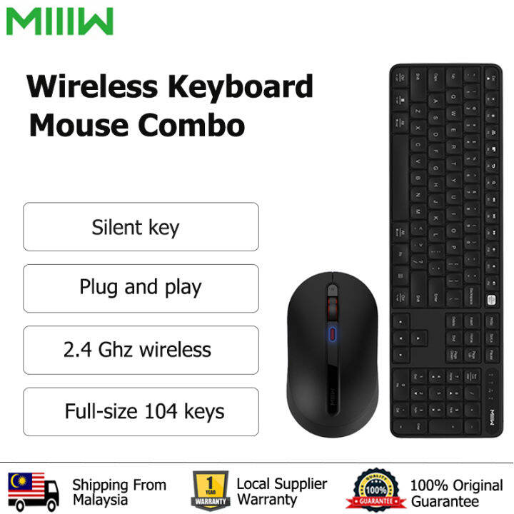 Xiaomi MIIIW Wireless Keyboard and Mouse Combo Set Portable Keyboard